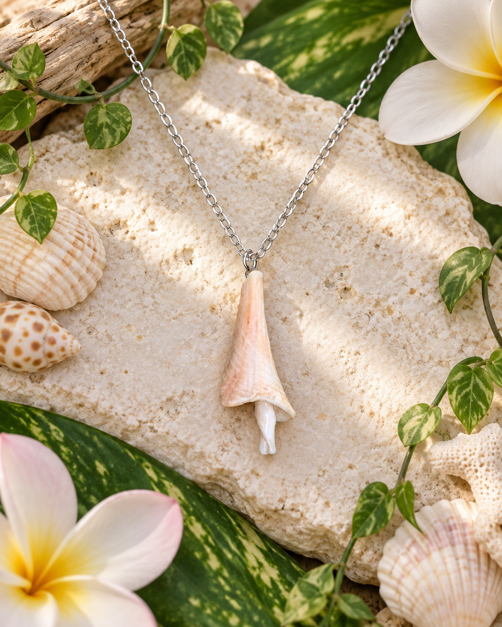 Unique Shroomish Shell Necklace!