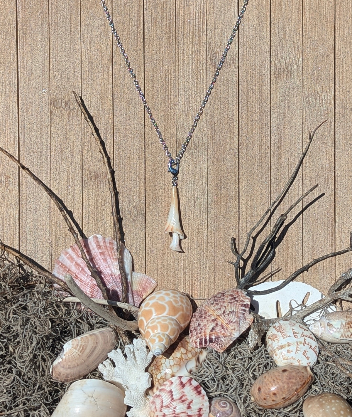 Sculptural Shroomy Seashell Necklace!