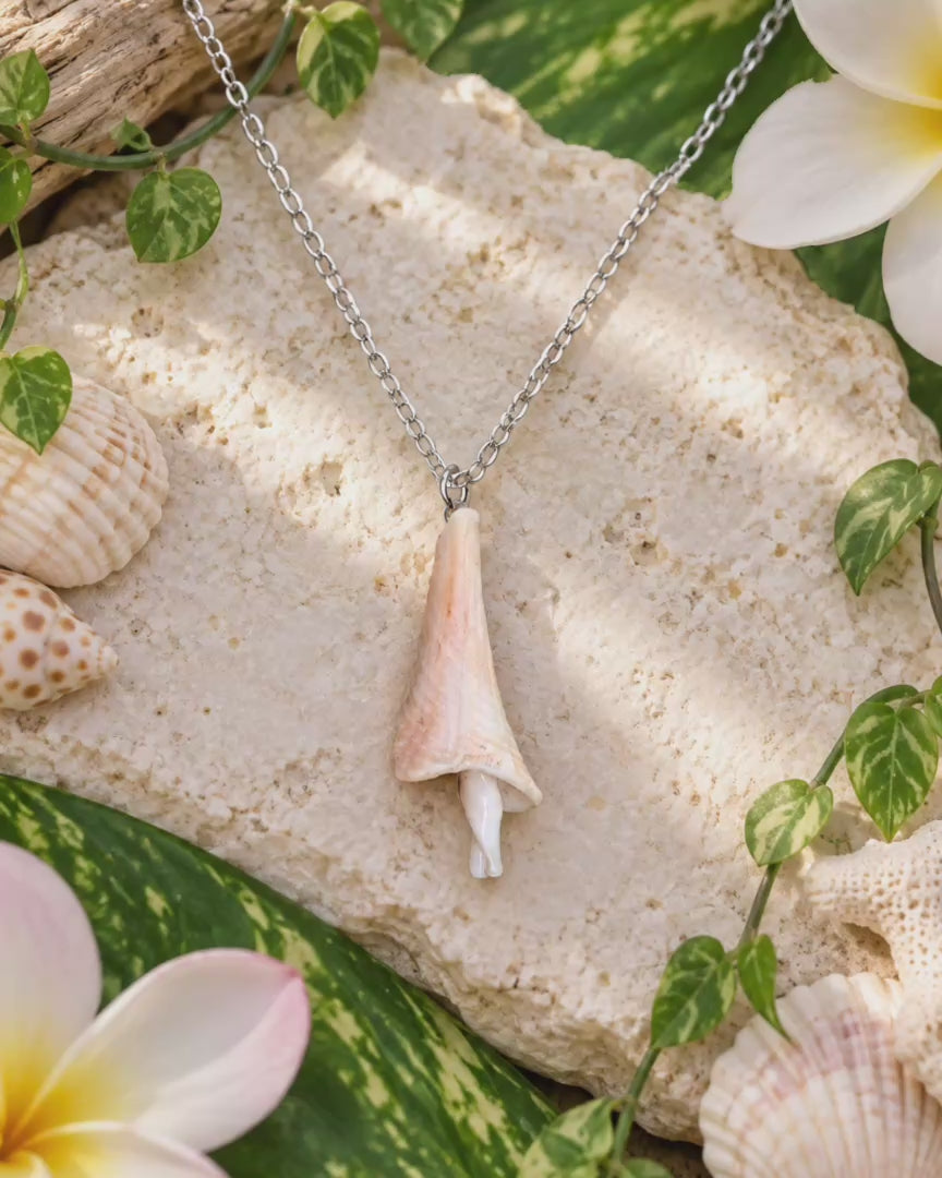 Unique Shroomish Shell Necklace!